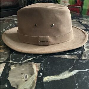 NWOT Stetson travelers fedora men’s genuine suede leather hat size XL